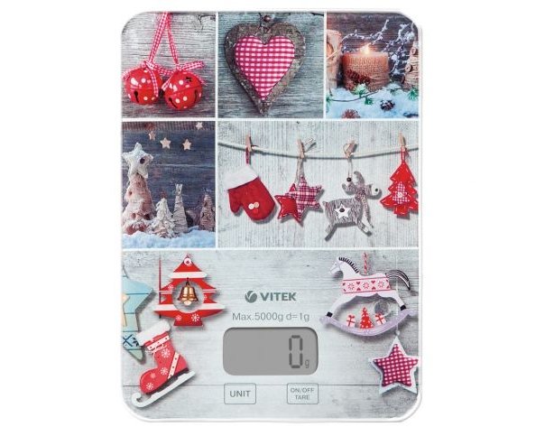 Новогодние  кухонные весы от VITEK