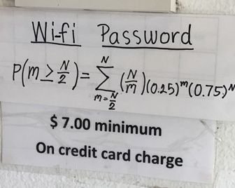 Техасский ресторан зашифровал пароль от Wi-Fi в сложное уравнение